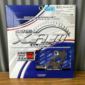 ホーネット250 VTR250 WR250 YZ250 XAM製 スティールリアスプロケット 新品 520-45T(△205.8) の画像1