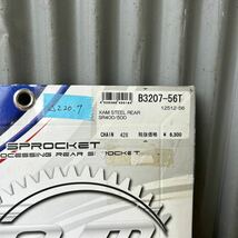 SR400/500 XAM製　スティールリアスプロケット　新品　428-56T(△220.7)_画像4