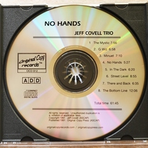 【ジャズ CD】ジェフ・コヴェル/No Hands/JEFF COVELL/jazz piano trio/ピアノ・トリオ名盤/_画像4