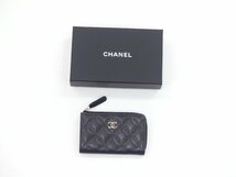 未使用 CHANEL キーリング付コインケース ブラック ゴールドココマーク グレインドカーフスキン AP0221 24C 国内購入_画像5