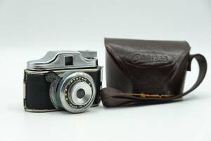 ★希少品★ 豆カメラ CRYSTAR 革ケース ミニカメラ 小型カメラ スパイ トイカメラ #B000891