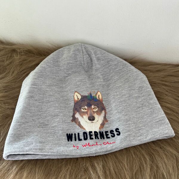 H&M 帽子　1度着用のみ　オオカミ wilderness ニット帽