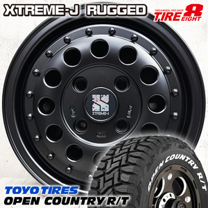 即納 NV200バネット タイヤホイール4本セット 165/80R14 97/95N LT TOYO オープンカントリー R/T XTREME-J RUGGED 14×5.0J+42 4/114.3 黒