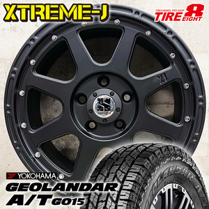 即納 デリカD:5 RAV4 エクストレイル 225/70R16 ヨコハマ ジオランダー A/T G015 XTREME-J 16×7.0J+35 5/114.3 タイヤホイール4本セット