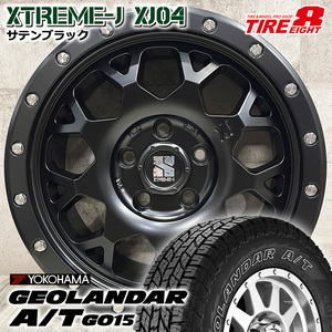 即納 デリカD:5 RAV4 CX-5 235/70R16 ヨコハマ GEOLANDAR A/T G015 XTREME-J XJ04 16×7.0J+35 5/114.3 黒 タイヤホイール4本セット