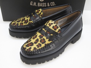 G.H.BASS ジーエイチバス BA41823 RUGSOLE LOAFER レオパード ローファー　極美品