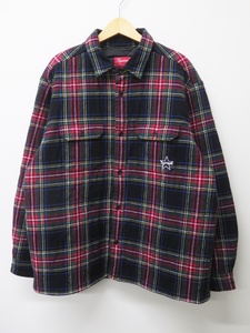 SUPREME シュプリーム 21AW Quilted Plaid Flannel Shirt キルテッドフランネルシャツ　美品