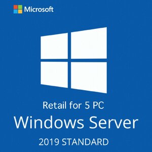 【Windows Server2019 Standard 5台 認証保証 】Windows Server Standard 2019 64Bit 16Coreプロダクトキー5PC対応リテール版 正規日本語版