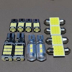 12個セット! ステップワゴン RK1 RK2 RK3 RK4 RK5 RK6 T10 LED バックランプ ナンバー灯 ルームランプセット 爆光 ホンダ /45/10/26/t31