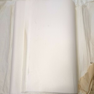 厚手の書道用紙　53x220cm 49枚　ずいぶん厚手