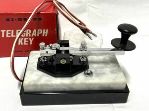 【D080】HIMOUND ハイモンド TELEGRAPH KEY 防衛庁規格　NKY-4 モールス信号 動作未確認 現状