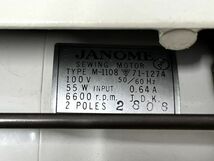 【D148】 JANOME ジャノメ MODEL 801 ミシン ハンドクラフト レトロ ジャンク扱い b_画像8