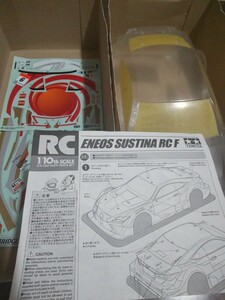 【未使用】タミヤ 1/10 ENEOS SUSTINA RC-F スペアボディ 電動RC用 エネオス サスティナ RCF シール一部欠品