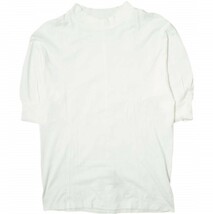 ALWEL オルウェル 日本製 MOCK NECK H/SLV T モックネックハーフスリーブTシャツ DM-17 M ホワイト 五分袖 カットソー トップス g15291_画像1