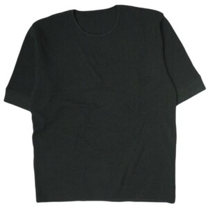 THE INOUE BROTHERS ザ・イノウエブラザーズ Waffle T-shirt ワッフルショートスリーブTシャツ XL Black 半袖 サーマル トップス g8699