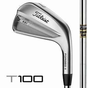 @【未使用品】 訳あり タイトリスト 2023年 T100 #5-PW 6本 Dynamic Gold (S200) ダイナミックゴールド DG スチール 日本仕様