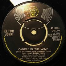 ◆UK ORG◆ ELTON JOHN / CANDLE IN THE WIND / BENNIE AND JETS ◆風の中の火のように_画像2