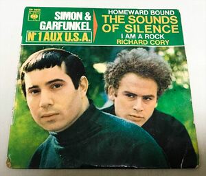 ◆66年 フランスORG◆ SIMON & GARFUNKEL / THE SOUNDS OF SILENCE ◆貴重ジャケット付き/4曲入りEP/コーティングジャケット