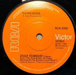 ◆UK ORG◆ DAVID BOWIE / ZIGGY STARDUST / THE JEAN GENIE ◆初回マトE1/E1