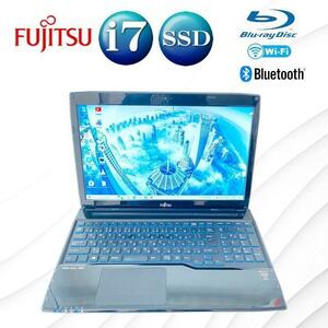  Fujitsu Core i7 новый товар SSD Blue-ray DVD 15 type большой экран легкий в использовании specification дополнение 