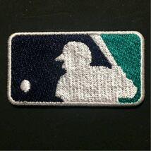 MLB バッターマン ミニサイズ （約５cm） ワッペン ２枚セット マリナーズカラー_画像2