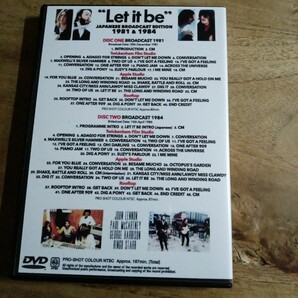 The Beatles ビートルズ 映画 Let it Be レット・イット・ビー テレビ放映版 2枚組 DVD ジョンレノン ポールマッカートニー の画像2