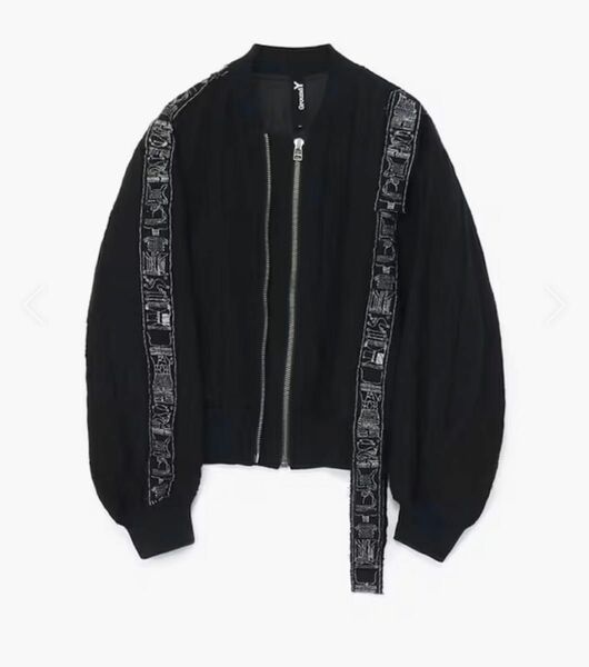 "TALISMAN" EMBROIDERY BLOUSON BLACK Ground Y × 呪術廻戦