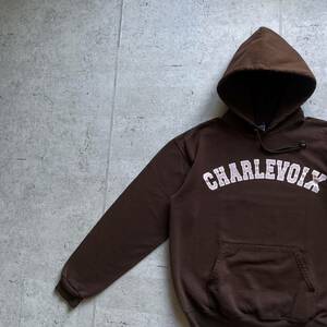 champion チャンピオン カレッジロゴ CHARLEVOIX プルオーバー パーカー ブラウン M