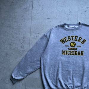 champion チャンピオン カレッジロゴ WESTERN MICHIGAN クルーネック スウェット トレーナー グレー XL