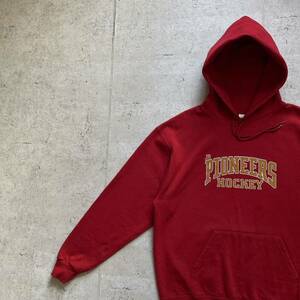 champion チャンピオン カレッジロゴ PIONEERS プルオーバー パーカー レッド L