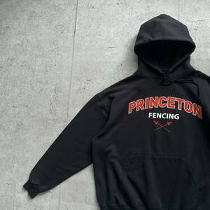 champion チャンピオン カレッジロゴ PRINCETON プルオーバー パーカー ブラック XL