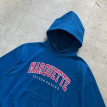 champion チャンピオン カレッジロゴ MARQUETTE プルオーバー パーカー ロイヤルブルー XL_画像3