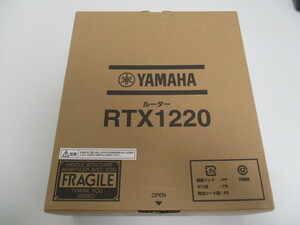 【新品未使用】RTX1220 ヤマハ ギガアクセスVPNルーター(西日本モデル)　☆2024H1YO2-MIX7J-9-185-5