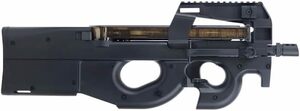 【新品】DOUBLE BELL 電動ガン P90 No.810 (ブラック) セミ/フルオート 装弾数約280発 銃刀法規制適合品