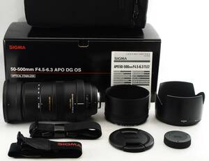 【超美品】【完全動作品】★ SIGMA シグマ APO 50-500mm F4.5-6.3 DG OS HSM ニコン用 ★ フード、元箱等付属品多数 ★ 全国一律、送料無料