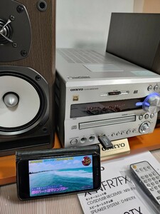 〓整備品&完動品〓　ONKYO X-NFR7FX(D) CD/SD/USBレシーバーシステム、ハイレゾ対応、2019年製★元箱入り