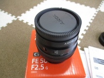 2023年11月購入品 美品 ソニー FE 50mm F2.5 G SEL50F25G デジタル一眼カメラα Eマウント用 純正レンズ_画像4