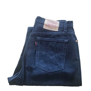 Levi’s USA製 550 ブラックデニムパンツ ジーンズ 黒 後染め リーバイス/ハスキー 501XX 505 560 506 507 先染め スタプレ