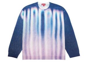国内正規 Supreme Blurred Logo Sweater Blue ブルー M