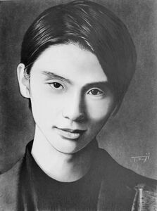 羽生結弦 男性 鉛筆画 手書きイラストA4