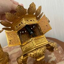 【訳あり】　吊灯籠 一対 仏教美術 寺院仏壇仏具灯具 吊り飾り　　⑤_画像8