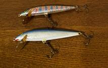 カウントダウン 11 2個 セット レアカラー オールド ラパラ CD-9 RAPALA フィンランド FINLAND ラパラ ミノー バス釣り 引退 オイカワ_画像1