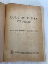 Quantum theory of fields Wentzel, Gregor_画像1