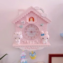 かわいい 壁掛け時計 サンリオ マイメロディ 部屋の装飾 子供部屋 プレゼント_画像1