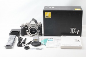 ◆ほぼ未使用◆ニコン Nikon Df ボディ シルバー 僅か5ショット 付属品満載 元箱◇M43835