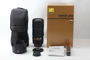 ◆新品同様◆ニコン Nikon AF-S NIKKOR 70-200mm F2.8E FL ED VR 付属品完備 元箱◇M43874