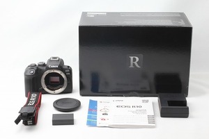 ◆新品同様◆キヤノン Canon EOS R10 ボディ ブラック 僅か2000ショット以下 付属品満載 元箱 ミラーレス一眼レフカメラ◇M43852