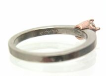 天然ダイヤモンド 0.21ct ディズニー製 18金ホワイト製リング 婚約 ブライダル エンゲージ 結婚 動画あり 送料込_画像4