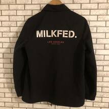 MILKFED ミルクフェド コーチジャケット S ブラック ナイロン MILK xgirl_画像1