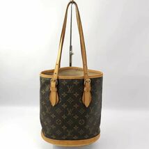 LOUIS VUITTON ルイヴィトン モノグラム バケットPM トートバッグ 店頭/他モール併売《ブランド・山城店》U823_画像1